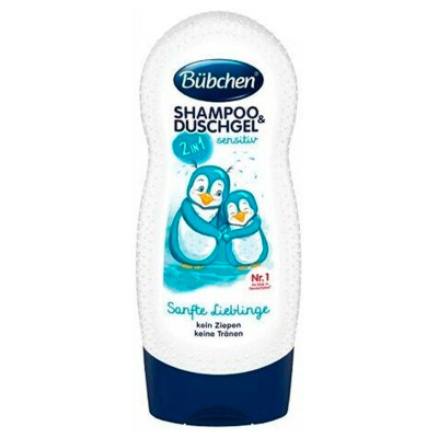 Детский шампунь и гель для душа Нежный 2 в 1 Bubchen 87984 1